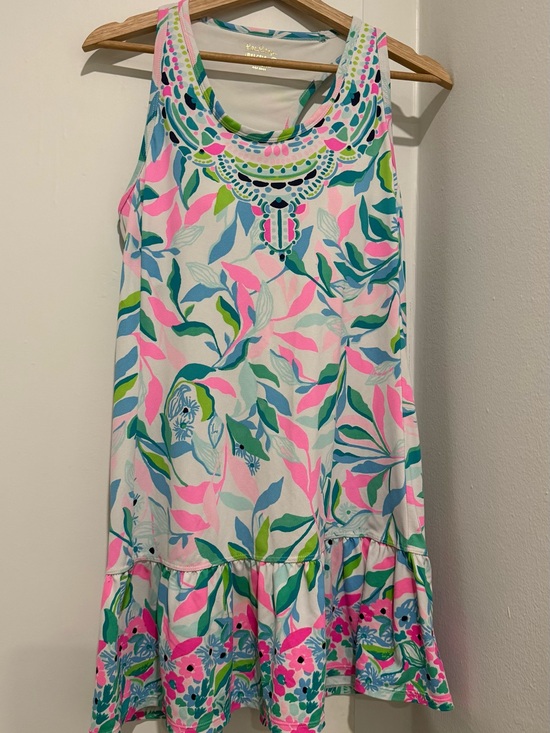 Lilly Pulitzer Dresses & Skirts - Lilly Pulitzer Pink Green Blue Floral Sleeveless Dress